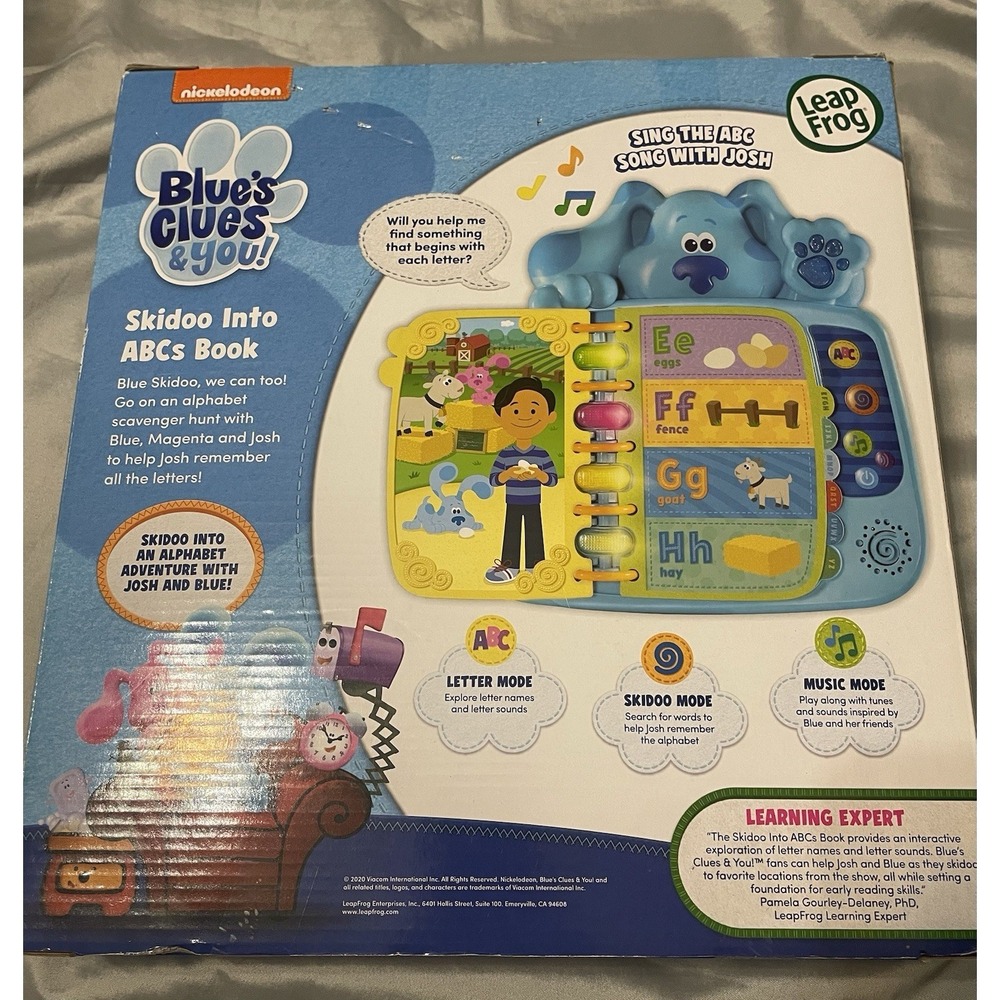 LeapFrog Blues Clues nickelodeon Skidoo Into ABCs Book - Core Learning Skills - Picture 2 of 2